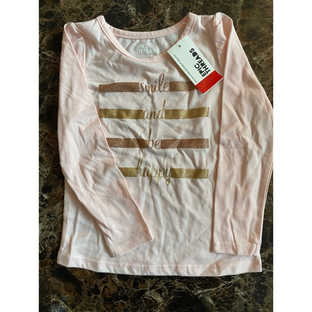 Pink Girls Long Sleeve